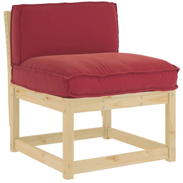 vidaXL Kudde Vinr&ouml;d 80 x 40 x 12 cm Oxford Tyg