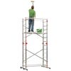 Hailo Byggnadsst&auml;llning/stege 1-2-3 500 Combi 324cm aluminium 9459-501