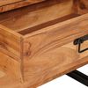 vidaXL Sideboard med l&aring;da Brun 66 x 33 x 70 cm Massivt Akaciatr&auml;