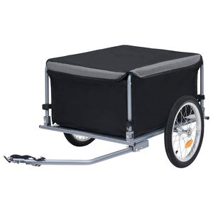 vidaXL Cykelsl&auml;p svart och gr&aring; 65 kg