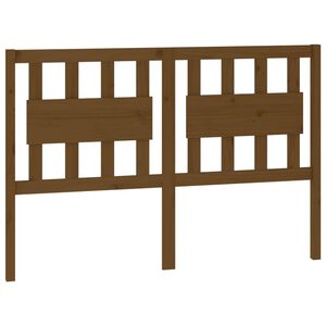 vidaXL S&auml;nggavel honungsbrun 125,5x4x100 cm massiv furu