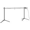 vidaXL Automatisk grill med motor rostfritt st&aring;l 150x46,5x82,5 cm