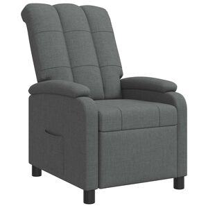 vidaXL Recliner M&ouml;rkgr&aring; Tyg