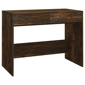 vidaXL Skrivbord r&ouml;kf&auml;rgad ek 101x50x76,5 cm konstruerat tr&auml;