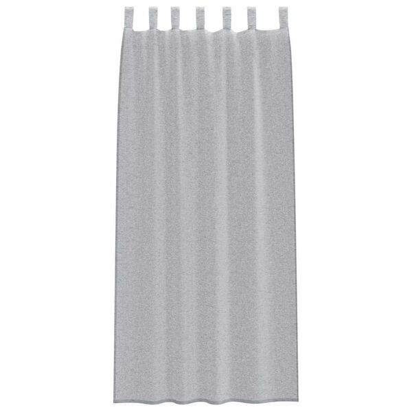 vidaXL Voile Gardin med gardiner 2 pcs Mörkgrå 245 x 140 cm Polyester