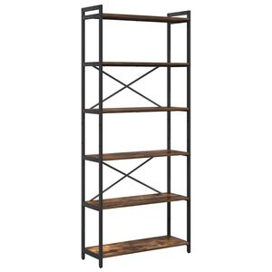 vidaXL Hyllsystem R&ouml;kt ek 80 x 30 x 189,5 cm Konstruerat tr&auml;