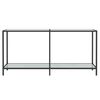 vidaXL Konsolbord vit 160x35x75 cm härdat glas