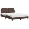 vidaXL Bed Frame without Mattress "Zadar" Black 152x203 cm Faux Leather