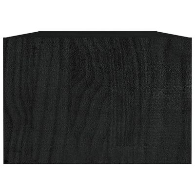vidaXL Soffbord svart 110x50x34 cm massiv furu