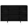 vidaXL Sideboard Svart Ek 120 x 30 x 75 cm Konstruerat tr&auml;