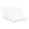 vidaXL Tidningshylla med hylla Vit 53 x 40 x 28,5 cm Konstruerat tr&auml;