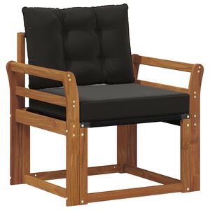 vidaXL 2 Stycke Utomhussoffset Massivt Akaciatr&auml; och Textilene