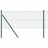 vidaXL Svetsat tr&aring;dgaller markf&auml;ste 100 x 0,4 m PVC-belagda st&aring;l Gr&ouml;n