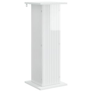 vidaXL V&auml;xtst&auml;ll Vit h&ouml;gglans 30,5 x 30 x 80,5 cm Konstruerat tr&auml;