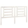 vidaXL S&auml;nggavel vit 156x4x100 cm massiv furu