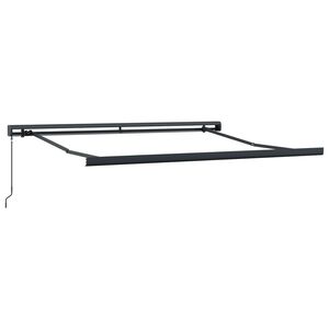 vidaXL Manuell Markisram 3 x 2,5 m Antracit Pulverlackerad aluminium