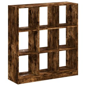vidaXL Bokhylla r&ouml;kf&auml;rgad ek 102x32x108 cm konstruerat tr&auml;