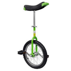 vidaXL Enhjuling 16 tum gr&ouml;n
