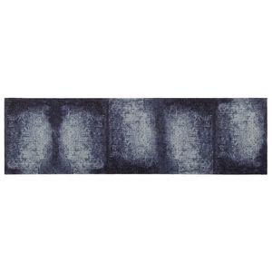 vidaXL K&ouml;ksmatta Bl&aring; skugga 150 x 45 cm 100% Polyamid Tv&auml;ttbar