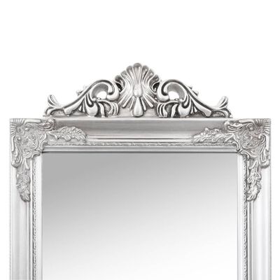 vidaXL Fristående spegel silver 50x200 cm