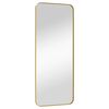 vidaXL V&auml;ggmonterad spegel guld 40x100 cm rektangul&auml;r