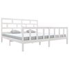 vidaXL S&auml;ngram vit massiv furu 180x200 cm