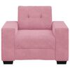 vidaXL Soffstol rosa 60 cm sammet