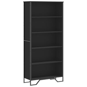 vidaXL Bokhylla svart 80x31x169 cm konstruerat tr&auml;