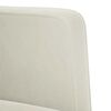 vidaXL Loveseat soffa creme 111 cm sammet