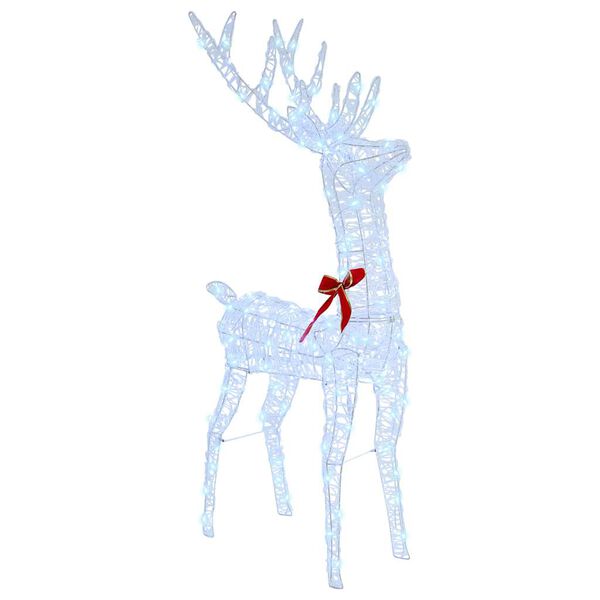 vidaXL Ren Pull Släde Kallvit 70 x 26 x 128,5 cm Akryl