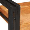 vidaXL Sängbord Brun och svart 38 x 33 x 58 cm Massivt Trä Akacia
