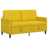 vidaXL Soffa med f&ouml;rvaring Gul 152 x 78 x 87 cm Polyester