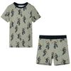 vidaXL Barnpyjamas med korta &auml;rmar ljus khaki 92