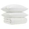 vidaXL 90% G&aring;sdun T&auml;cke Set FULDA 3 st 200 x 220 cm Vinter 300 GSM Vit