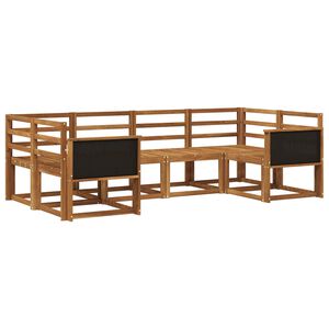 vidaXL Utomhussoffset 6 pcs Naturlig Massivt Akaciatr&auml;