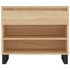 vidaXL Skohylla sonoma-ek 70x36x60 cm konstruerat tr&auml;