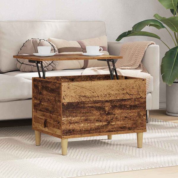 vidaXL Nattduksbord Gammalt tr&auml; 60 x 44,5 x 45 cm Konstruerat tr&auml;