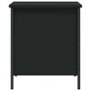 vidaXL Förvaringsbänk svart 40x42,5x50 cm konstruerat trä
