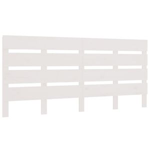 vidaXL S&auml;nggavel vit 120x3x80 cm massiv furu