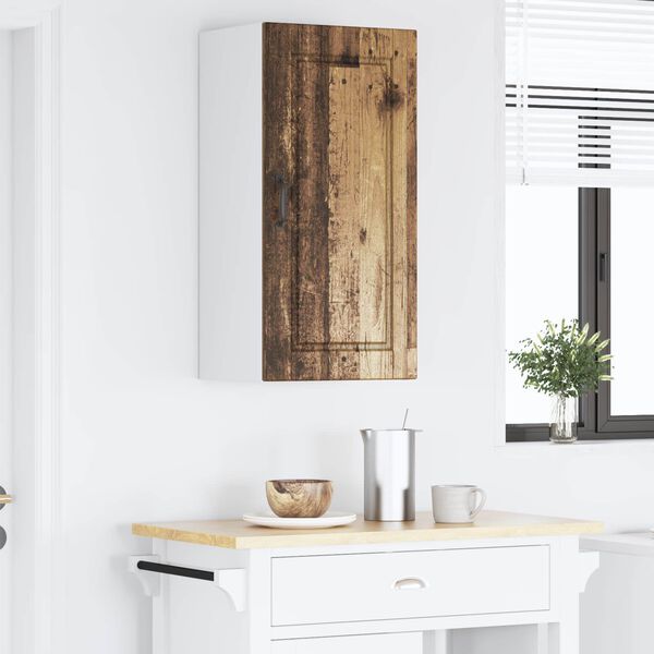 vidaXL K&ouml;kssk&aring;p med hylla Gammalt tr&auml; 40 x 31 x 80 cm Konstruerat tr&auml;