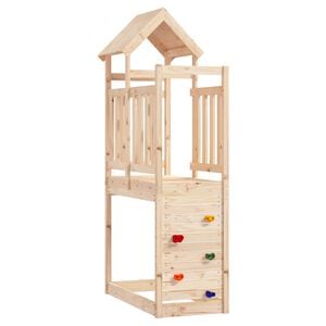 vidaXL Lekstapel Brun 53 x 110,5 x 214 cm Massiv furu