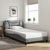 vidaXL Bed Frame without Mattress "Hvar" Light Grey 100x200 cm Fabric