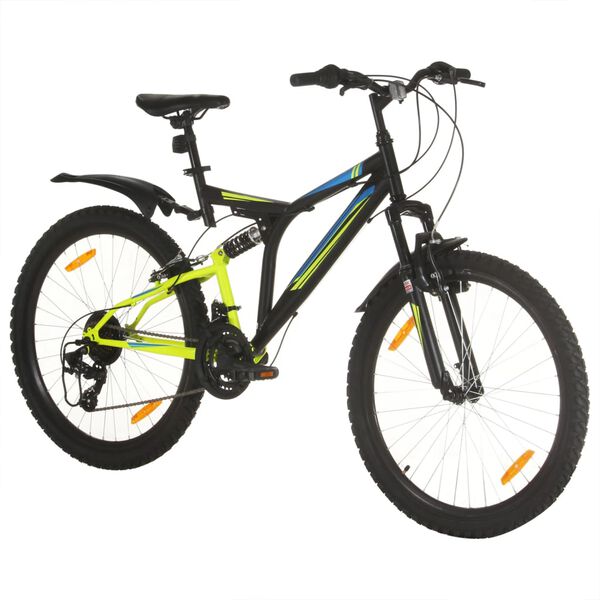 vidaXL Mountainbike 21 v&auml;xlar 26-tums d&auml;ck 49 cm svart