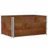 vidaXL Pallkragar 3 st brun 120x80 cm massivt furu