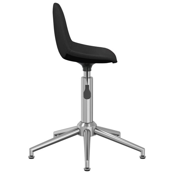 vidaXL Snurrbar kontorsstol svart tyg