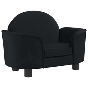 vidaXL Hundb&auml;dd svart 66x40x45 cm sammet