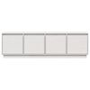 vidaXL Tv-bänk vit 156x37x45 cm massiv furu