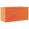 vidaXL Odlingsl&aring;da vaxbrun 90x40x46 cm massiv furu