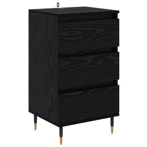 vidaXL Sideboard med l&aring;da Svart ek 35 x 40 x 70 cm Konstruerat tr&auml;