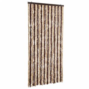 vidaXL Insektsdraperi beige och ljusbrun 90x200 cm chenille